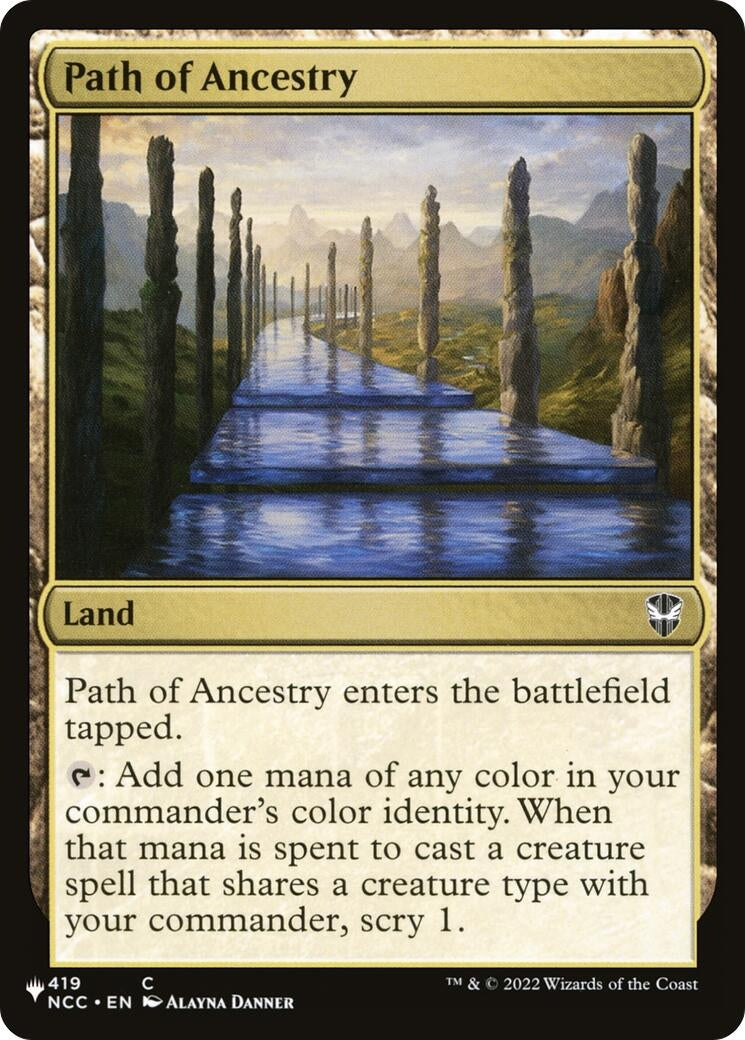 Path of Ancestry (NCC) (419) [LIST] - MTG Single
