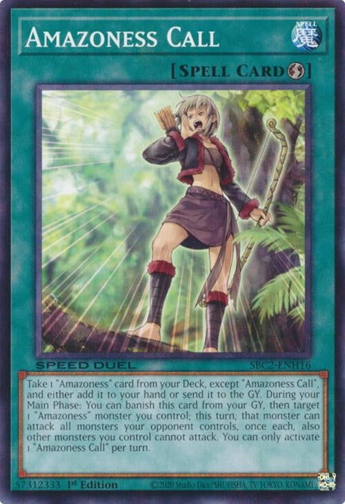 Amazoness Call (SBC2-ENH16) (SBC2) - YuGiOh Single
