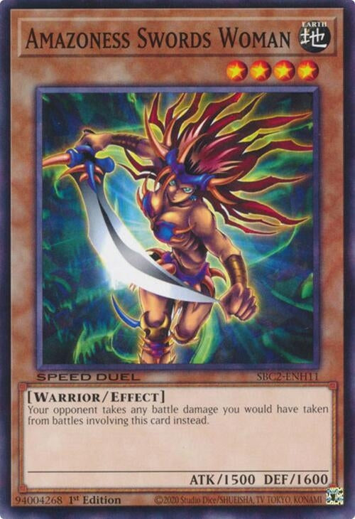 Amazoness Swords Woman (SBC2-ENH11) (SBC2) - YuGiOh Single