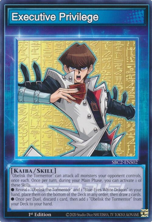 Executive Privilege (SBC2-ENS02) (SBC2) - YuGiOh Single