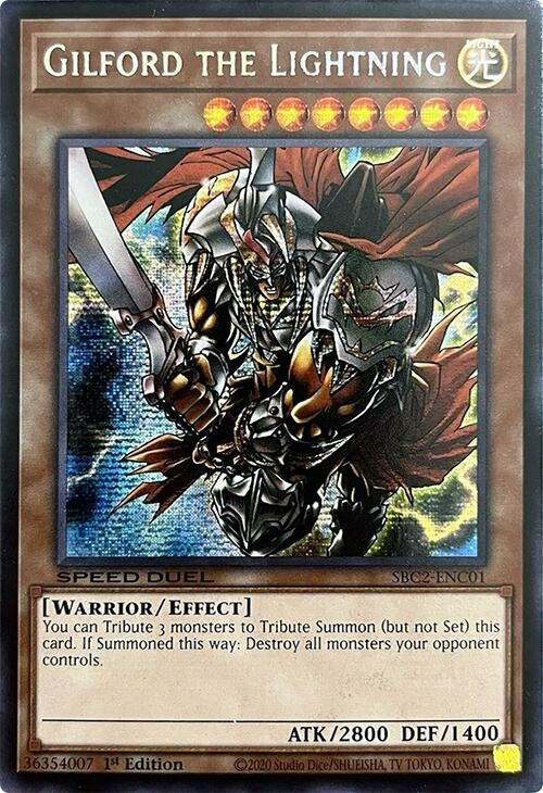 Gilford the Lightning (PSR) (SBC2-ENC01) (SBC2) - YuGiOh Single
