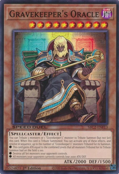 Gravekeeper’s Oracle (SBC2-ENF13) (SBC2) - YuGiOh Single