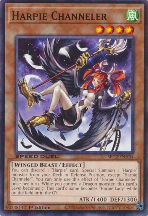Harpie Channeler (SBC2-ENH04) (SBC2) - YuGiOh Single