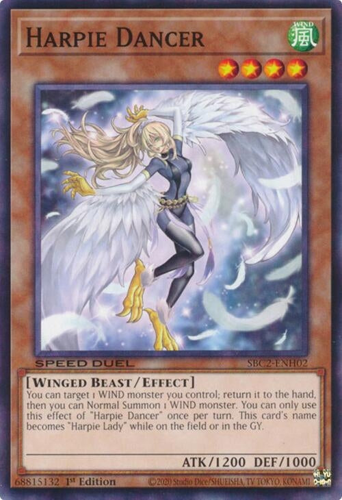 Harpie Dancer (SBC2-ENH02) (SBC2) - YuGiOh Single