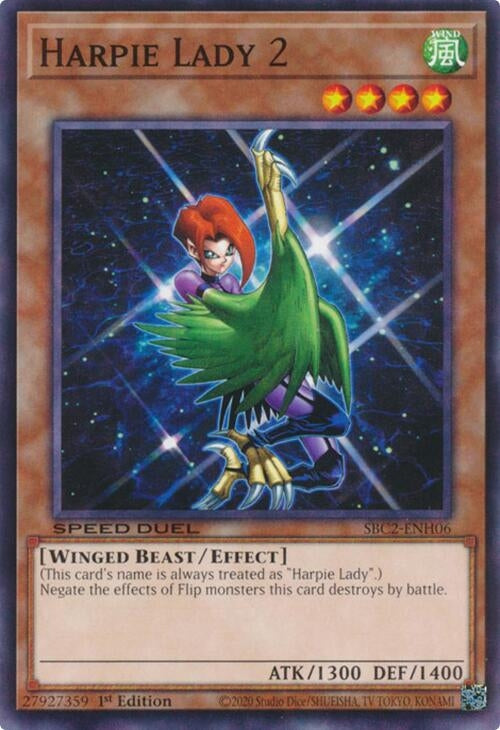 Harpie Lady 2 (SBC2-ENH06) (SBC2) - YuGiOh Single