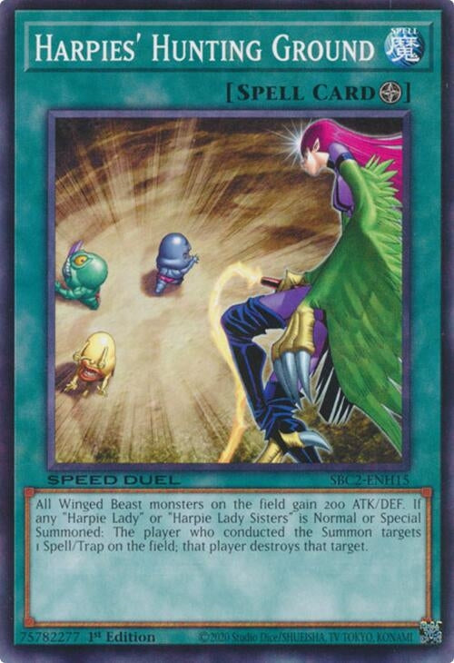 Harpies’ Hunting Ground (SBC2-ENH15) (SBC2) - YuGiOh Single