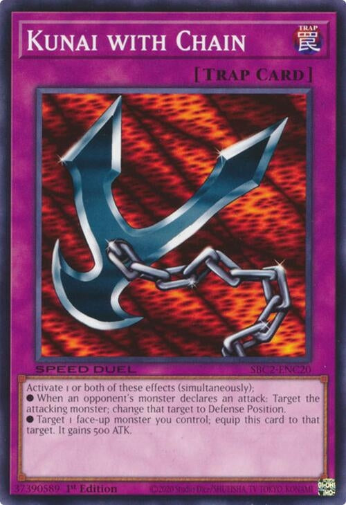 Kunai with Chain (SBC2-ENC20) (SBC2) - YuGiOh Single