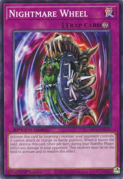 Nightmare Wheel (SBC2-END21) (SBC2) - YuGiOh Single