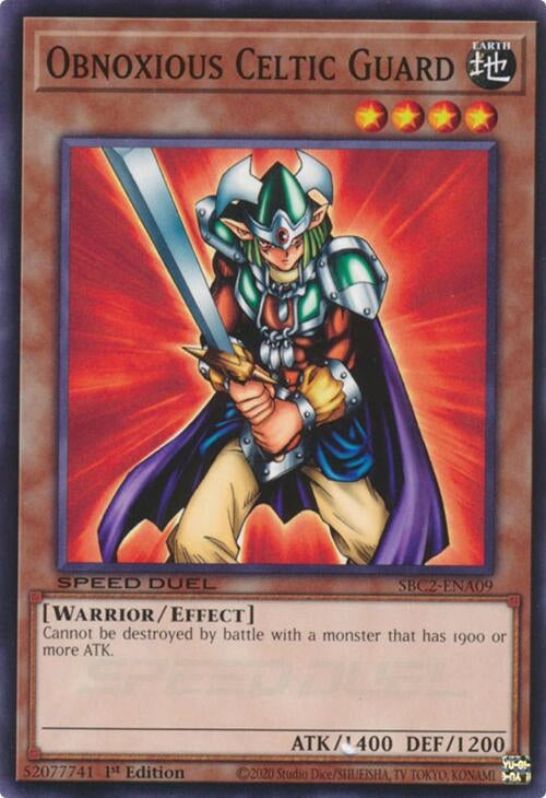 Obnoxious Celtic Guard (SBC2-ENA09) (SBC2) - YuGiOh Single