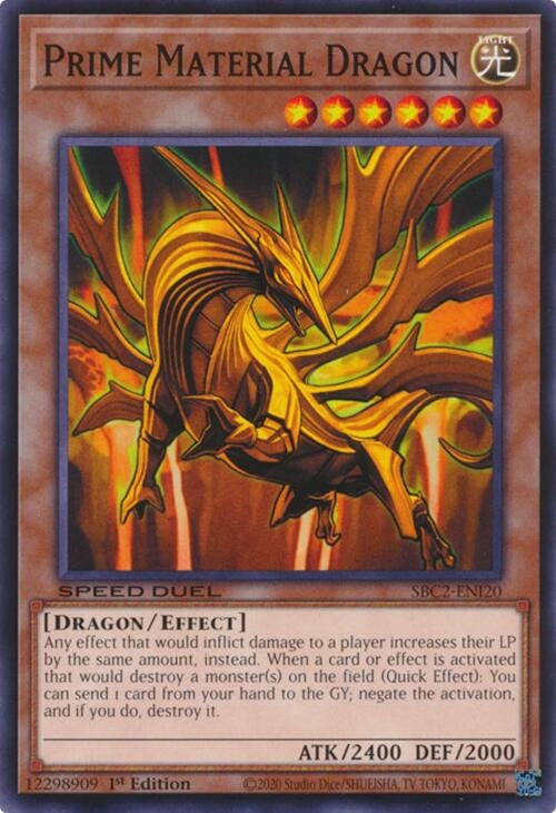 Prime Material Dragon (SBC2-ENI20) (SBC2) - YuGiOh Single