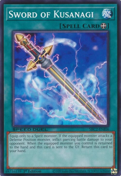 Sword of Kusanagi (SBC2-ENI06) (SBC2) - YuGiOh Single