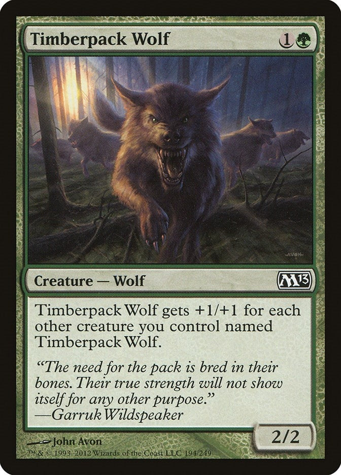 Timberpack Wolf (194) [M13] - MTG Single