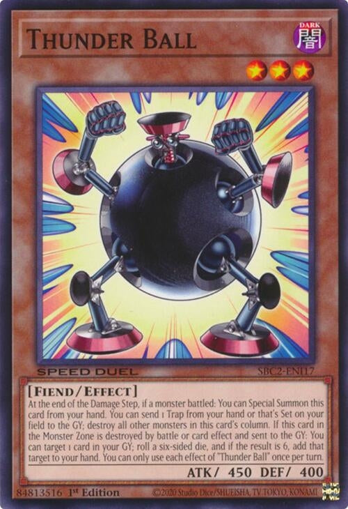 Thunder Ball (SBC2-ENI17) (SBC2) - YuGiOh Single