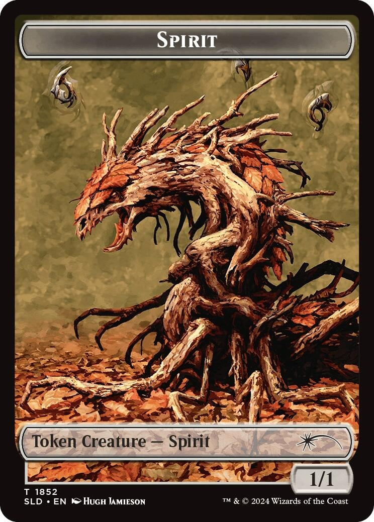 Spirit (SLD) // Shapeshifter (KHM) Double-sided Token (1852 // 8) [SLD] - MTG Single