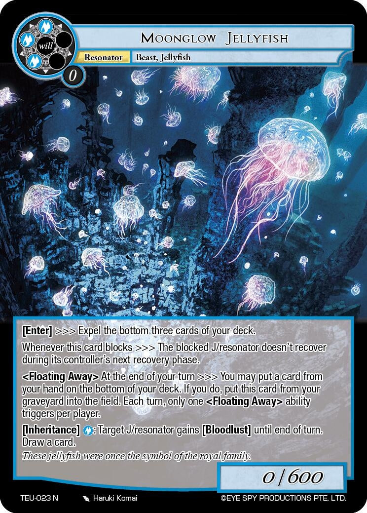 Moonglow Jellyfish (TEU-023 N) [TEU] - Force of Will Single