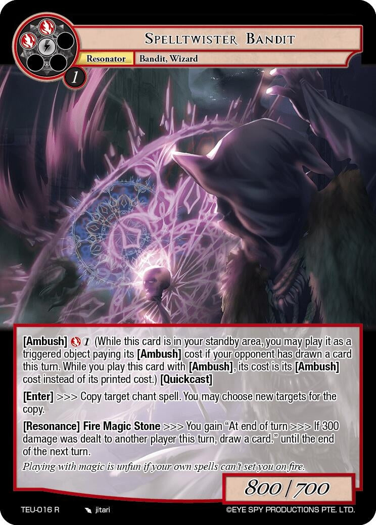 Spelltwister Bandit (TEU-016 R) [TEU] - Force of Will Single