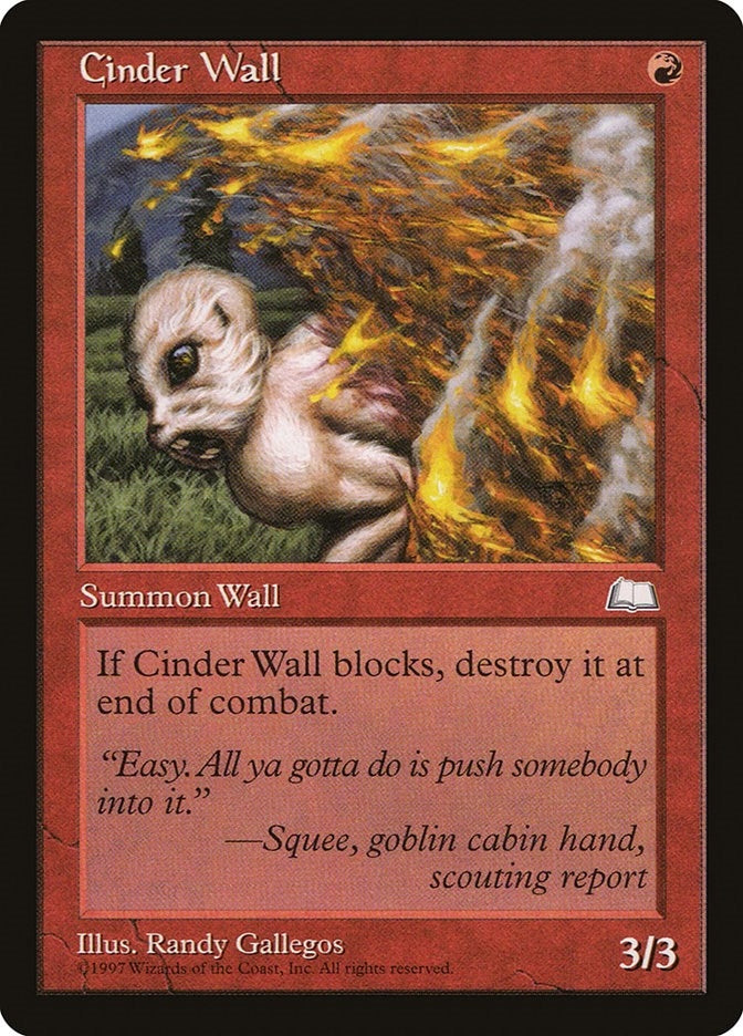 Cinder Wall [WTH] - MTG Single