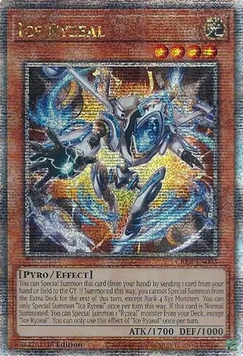 Ice Ryzeal (Quarter Century Secret Rare) (CRBR-EN003) - YuGiOh Single