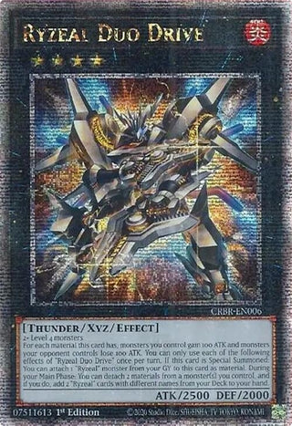 Ryzeal Duo Drive (Quarter Century Secret Rare) (CRBR-EN006) - YuGiOh Single
