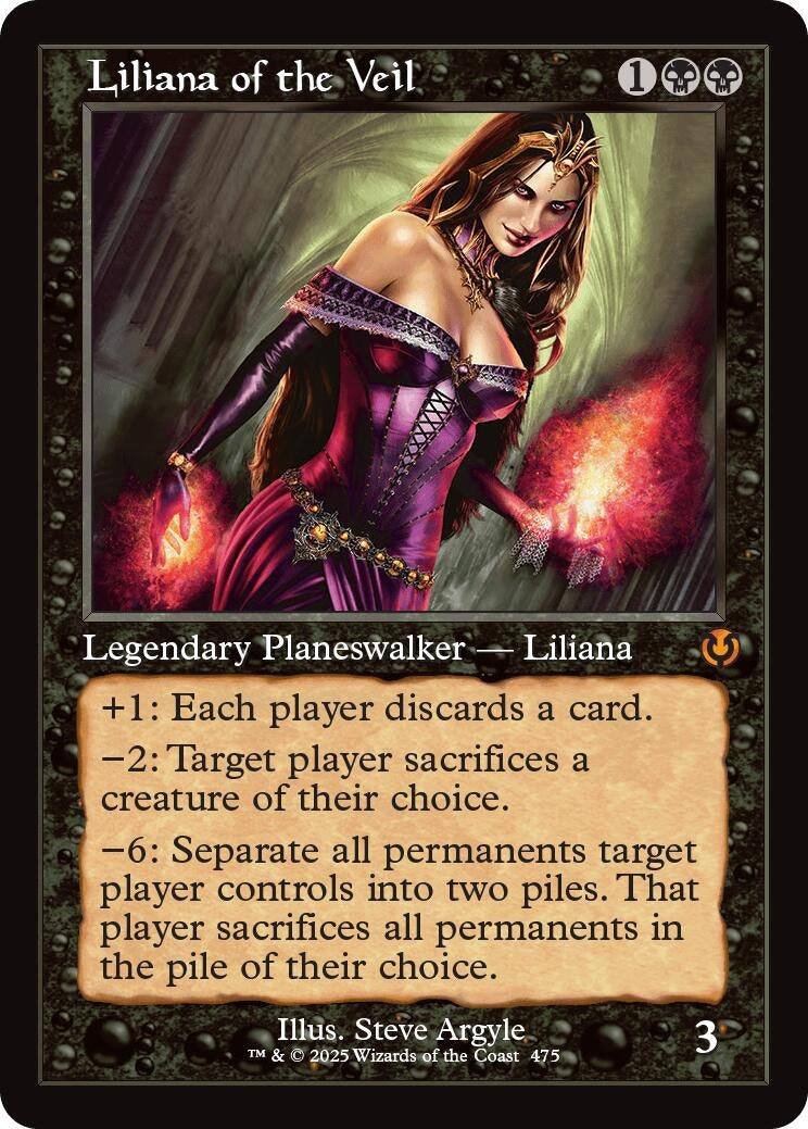 Liliana of the Veil (Retro Frame) (475) [INR] - MTG Single