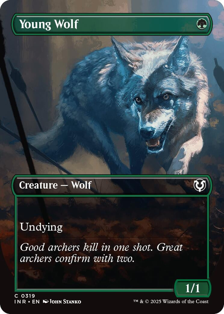 Young Wolf (Borderless) (319) [INR] - MTG Single