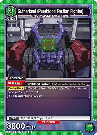 Sutherland (Pureblood Faction Fighter) (UE04BT/CGH-1-057) [UE04BT] - Union Arena Single