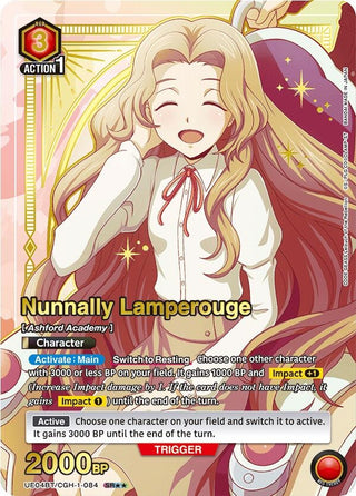 Nunnally Lamperouge (084) (SR**) (UE04BT/CGH-1-084) [UE04BT] - Union Arena Single