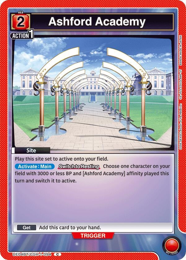 Ashford Academy (UE04BT/CGH-1-094) [UE04BT] - Union Arena Single