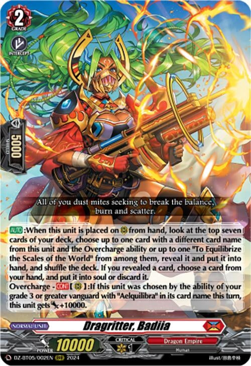 Dragritter Badiia (DZ-BT05/002EN) [BT05OA] - Cardfight Vanguard Single