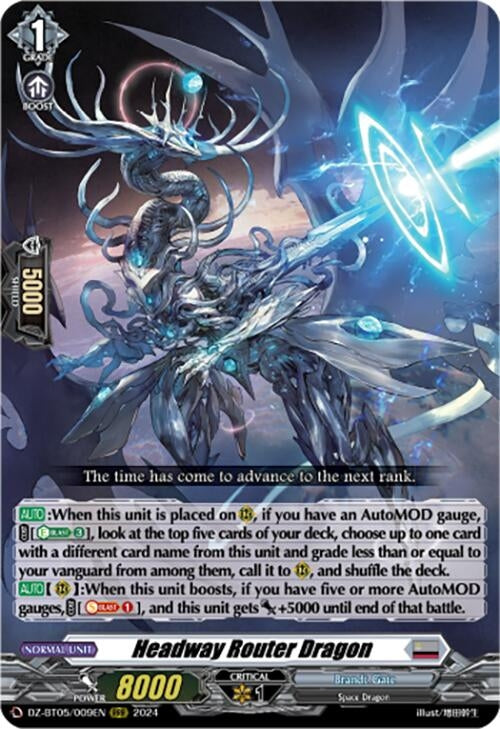 Headway Router Dragon (DZ-BT05/009EN) [BT05OA] - Cardfight Vanguard Single