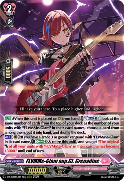 FLMMe-Glam sup.Gt. Grenadine (DZ-BT05/017EN) [BT05OA] - Cardfight Vanguard Single