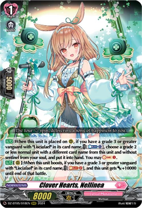 Clover Hearts Nellinea (DZ-BT05/018EN) [BT05OA] - Cardfight Vanguard Single