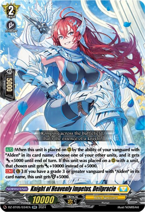 Knight of Heavenly Impetus Deilpracie (DZ-BT05/034EN) [BT05OA] - Cardfight Vanguard Single