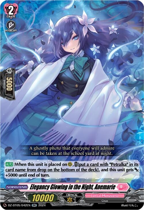 Elegancy Glowing in the Night Anemarie (DZ-BT05/042EN) [BT05OA] - Cardfight Vanguard Single