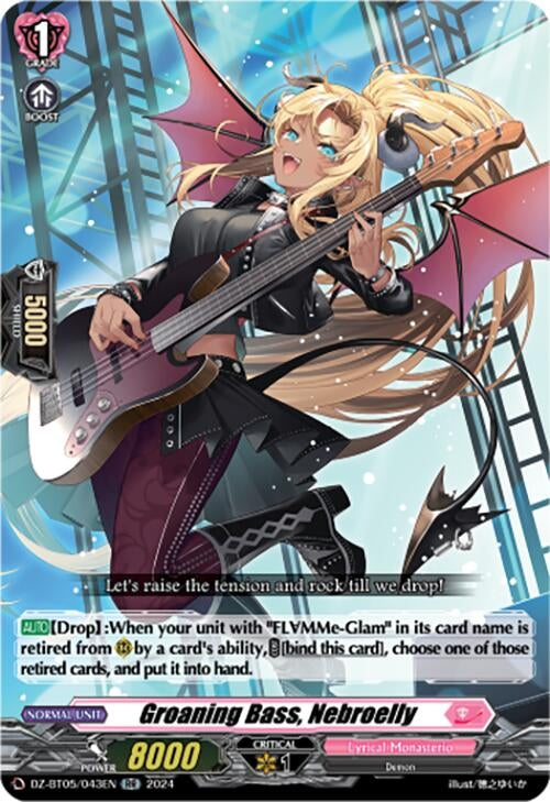 Groaning Bass Nebroelly (DZ-BT05/043EN) [BT05OA] - Cardfight Vanguard Single