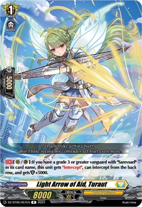Light Arrow of Aid Turaut (DZ-BT05/057EN) [BT05OA] - Cardfight Vanguard Single
