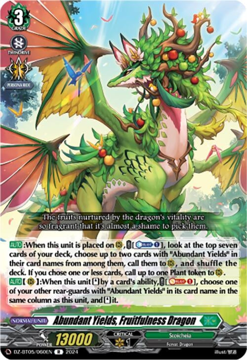 Abundant Yields Fruitfulness Dragon (DZ-BT05/060EN) [BT05OA] - Cardfight Vanguard Single