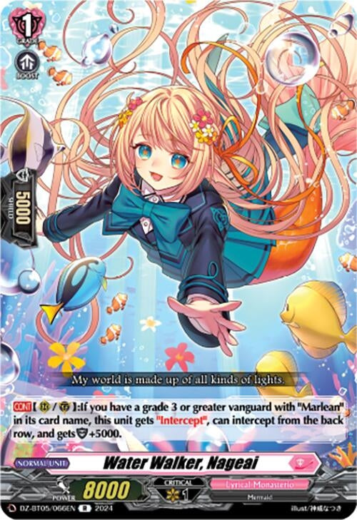 Water Walker Nageai (DZ-BT05/066EN) [BT05OA] - Cardfight Vanguard Single