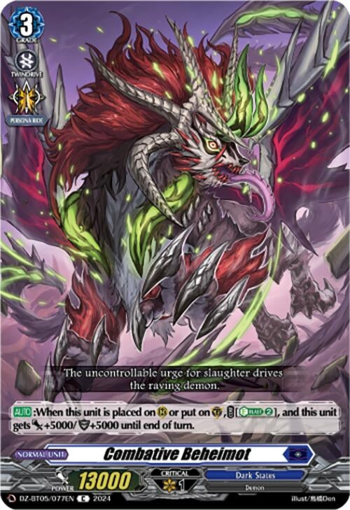 Combative Beheimot (DZ-BT05/077EN) [BT05OA] - Cardfight Vanguard Single