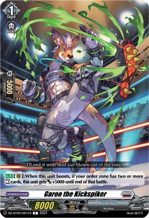 Garoo the Kickspiker (DZ-BT05/091EN) [BT05OA] - Cardfight Vanguard Single