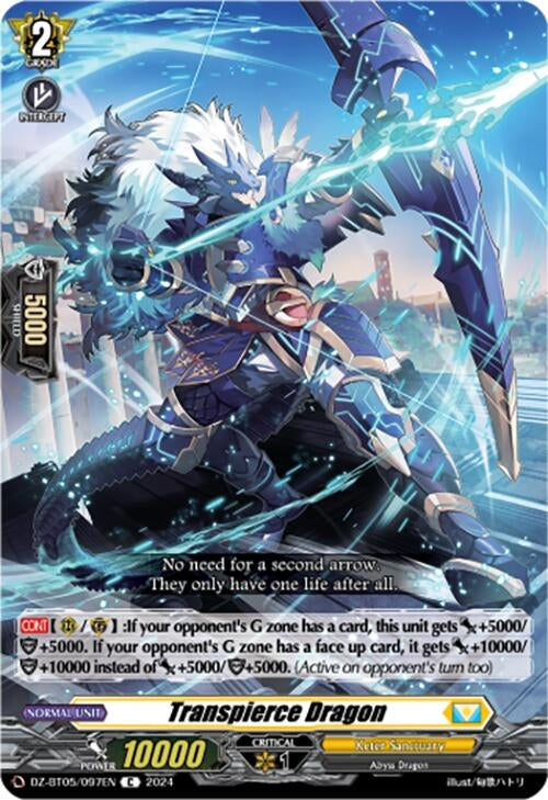 Transpierce Dragon (DZ-BT05/097EN) [BT05OA] - Cardfight Vanguard Single