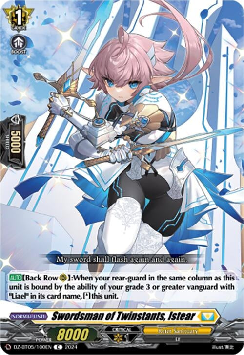 Swordsman of Twinstants Istear (DZ-BT05/100EN) [BT05OA] - Cardfight Vanguard Single