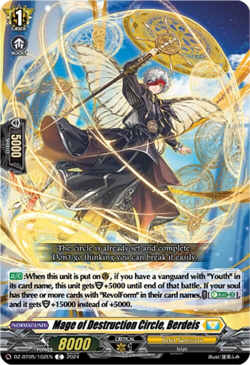 Mage of Destruction Circle Berdeis (DZ-BT05/102EN) [BT05OA] - Cardfight Vanguard Single