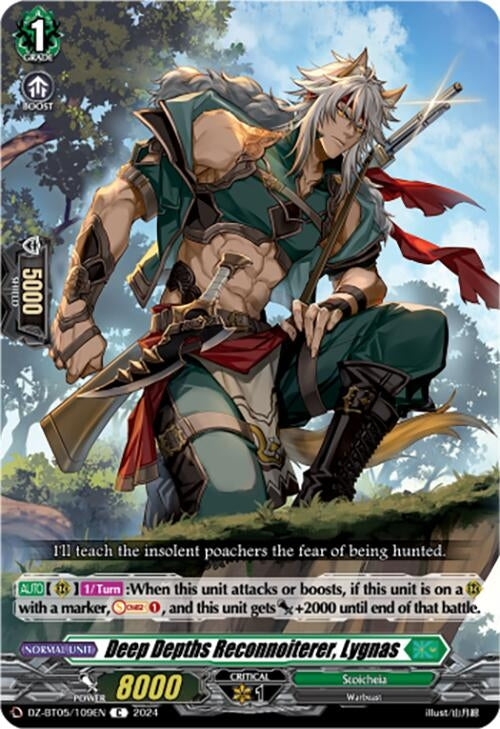 Deep Depths Reconnoiterer Lygnas (DZ-BT05/109EN) [BT05OA] - Cardfight Vanguard Single