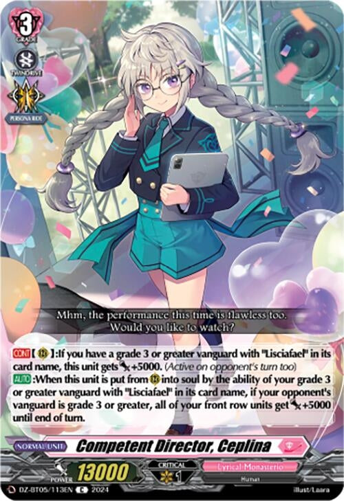 Competent Director Ceplina (DZ-BT05/113EN) [BT05OA] - Cardfight Vanguard Single