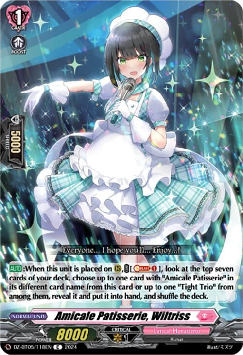 Amicale Patisserie Wiltriss (DZ-BT05/118EN) [BT05OA] - Cardfight Vanguard Single