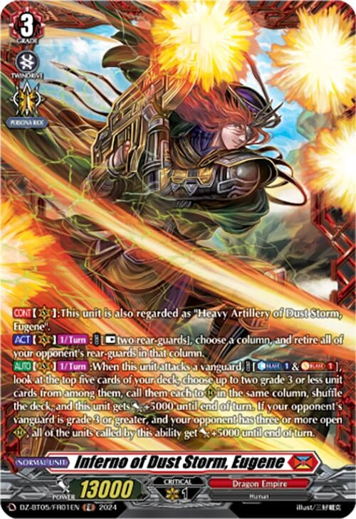 Inferno of Dust Storm Eugene (FR) (DZ-BT05/FR01EN) [BT05OA] - Cardfight Vanguard Single