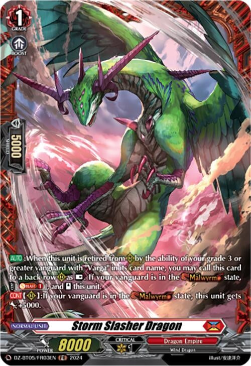 Storm Slasher Dragon (FR) (DZ-BT05/FR03EN) [BT05OA] - Cardfight Vanguard Single