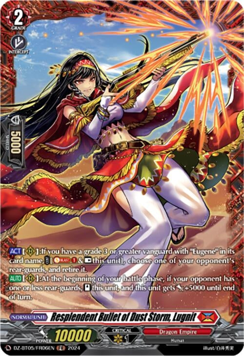Resplendent Bullet of Dust Storm Lugnit (FR) (DZ-BT05/FR06EN) [BT05OA] - Cardfight Vanguard Single