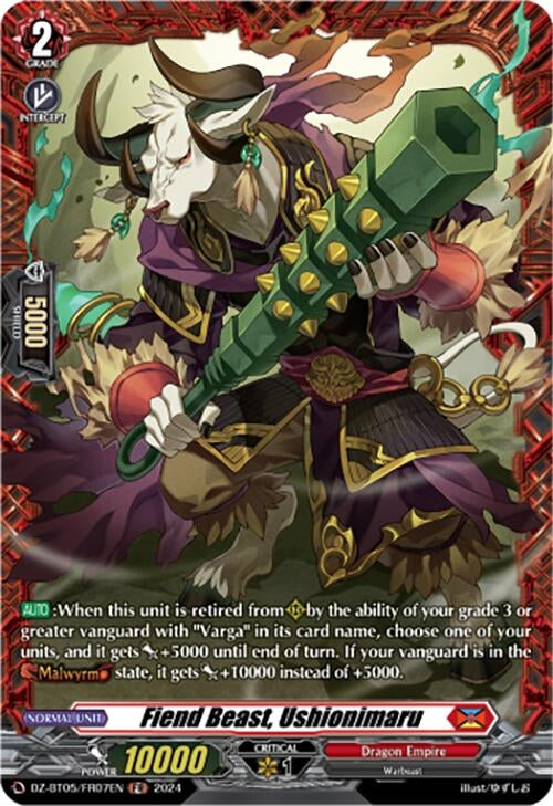Fiend Beast Ushionimaru (FR) (DZ-BT05/FR07EN) [BT05OA] - Cardfight Vanguard Single